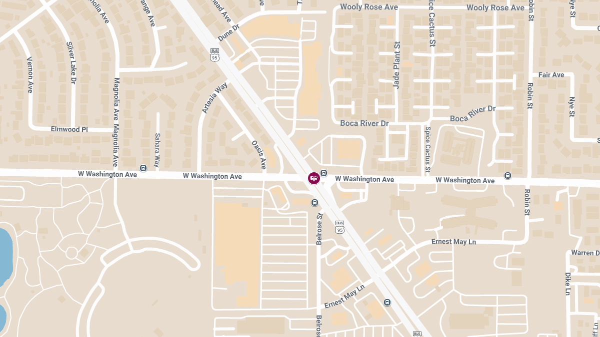 Crash with Injuries at N Rancho Dr & W Washington Ave