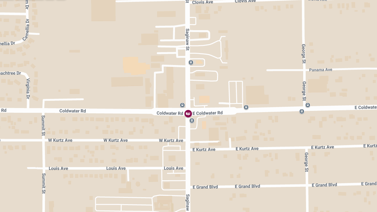Crash with Injuries at N Saginaw St & W Coldwater Rd