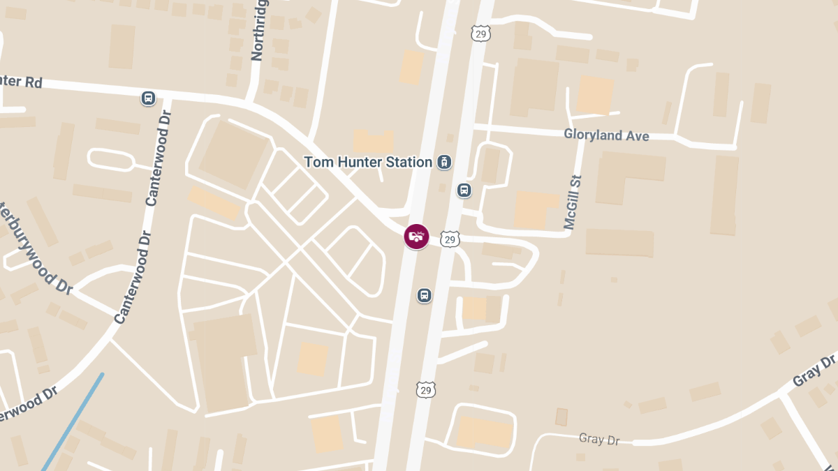 Crash with Injuries at N Tryon St & Tom Hunter Rd