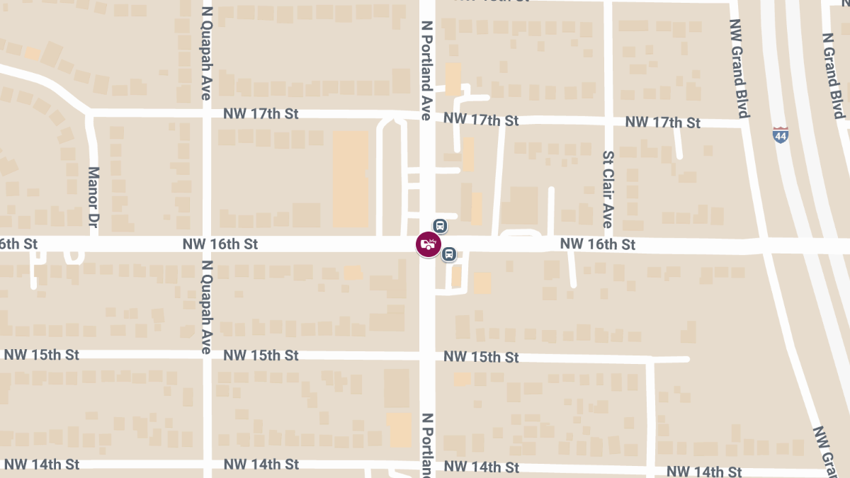 Crash with Injuries at NW 16th St & N Portland Ave