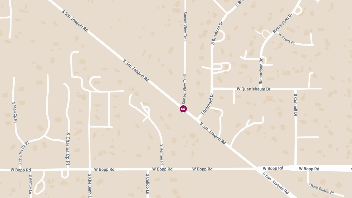 Crash with Injuries at San Joaquin & Sunset View Trail