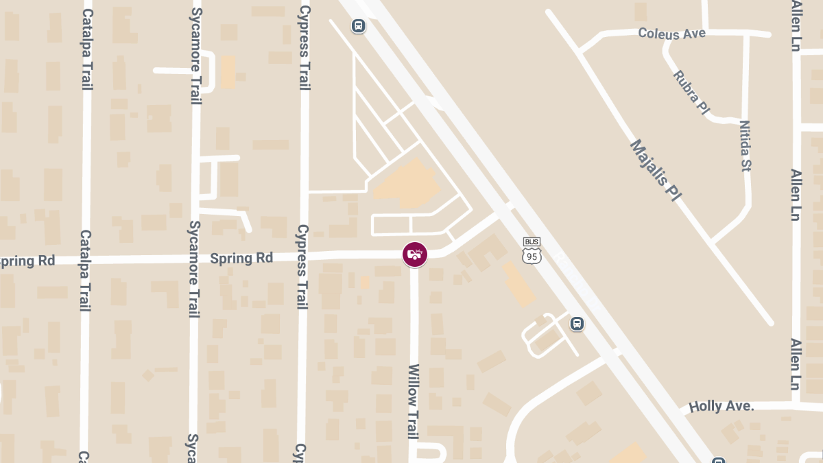 Crash with Injuries at Spring Rd & Willow Trl