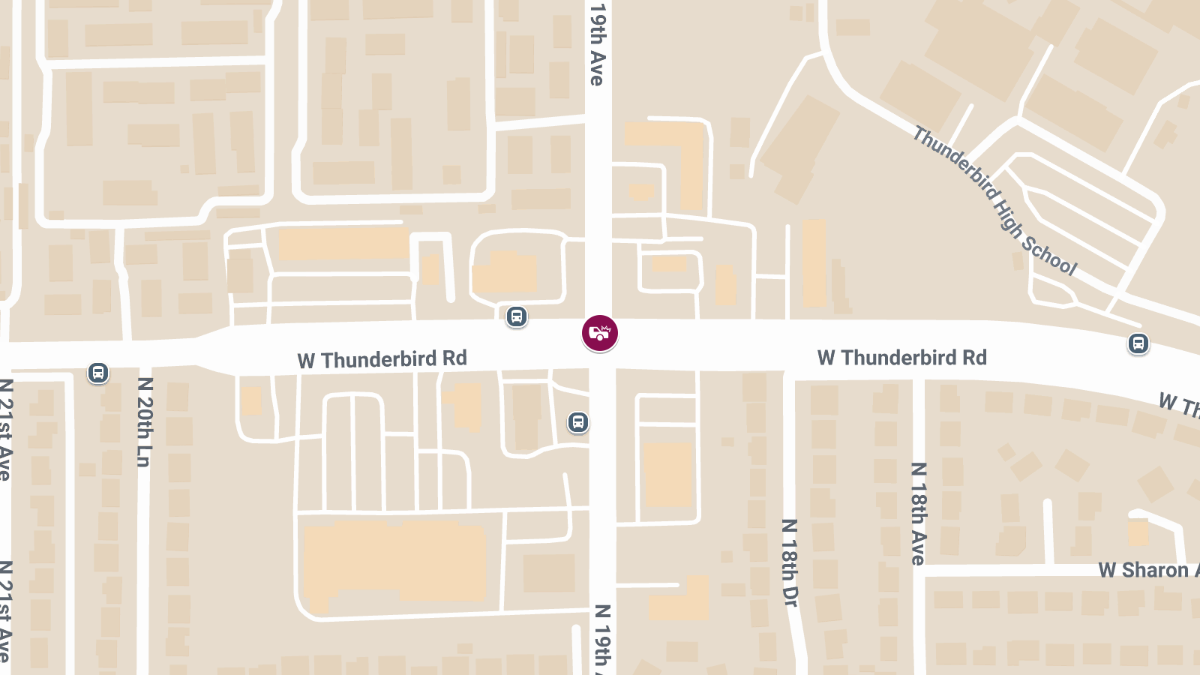 Crash with Injuries on 19th Ave Near Thunderbird Rd
