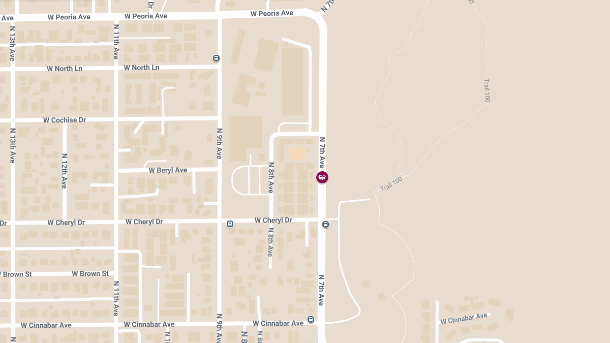 Crash with Injuries on 7th St North of Peoria Ave