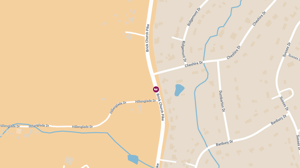 Crash with Injuries on Brick Church Pike