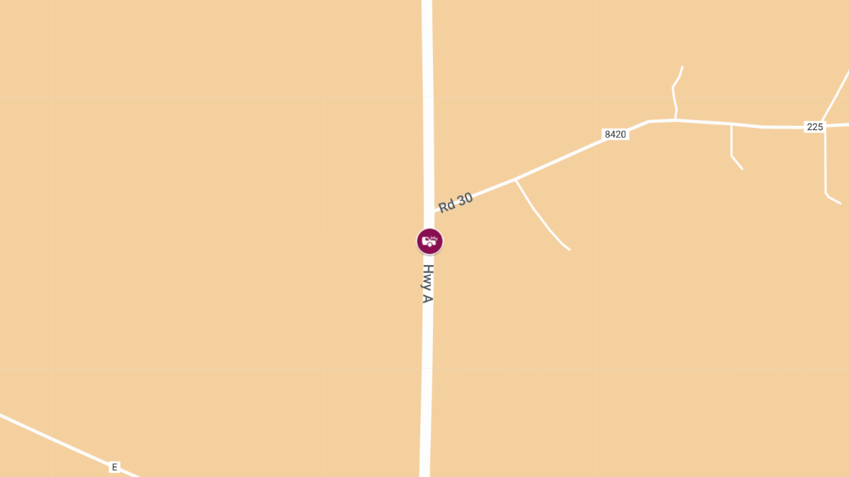 Crash with Injuries on Highway A Near Lowry City