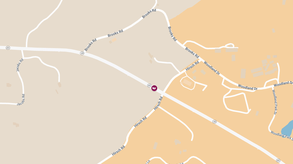 Crash with Injuries on Hirsch Rd Near SR-49