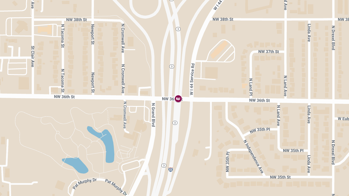 Crash with Injuries on I-44 East at 36th St Causes Delays