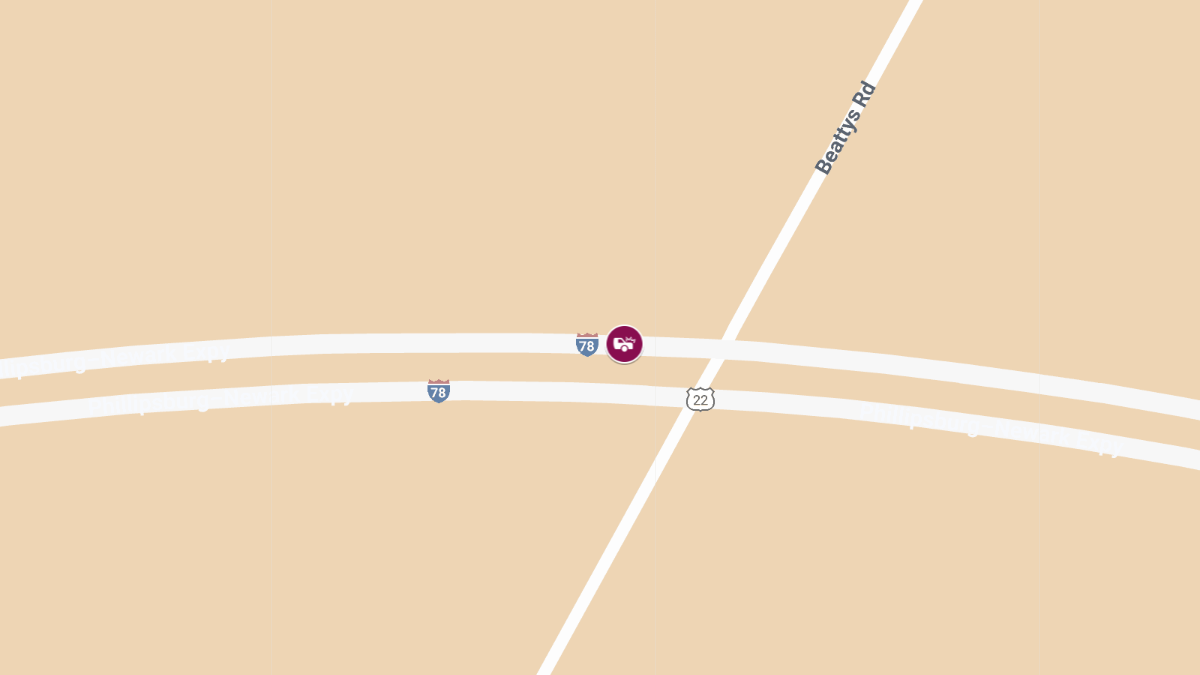 Crash with Injuries on I-78 EB Near MM 5.6