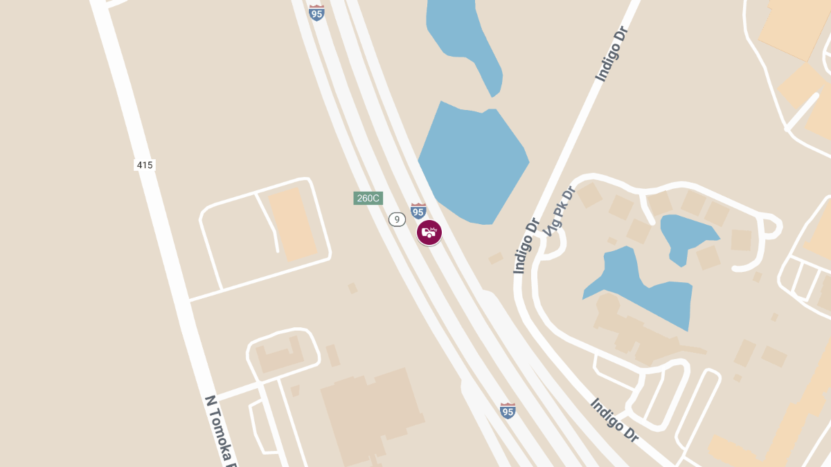 Crash with Injuries on I-95 Near MM 261