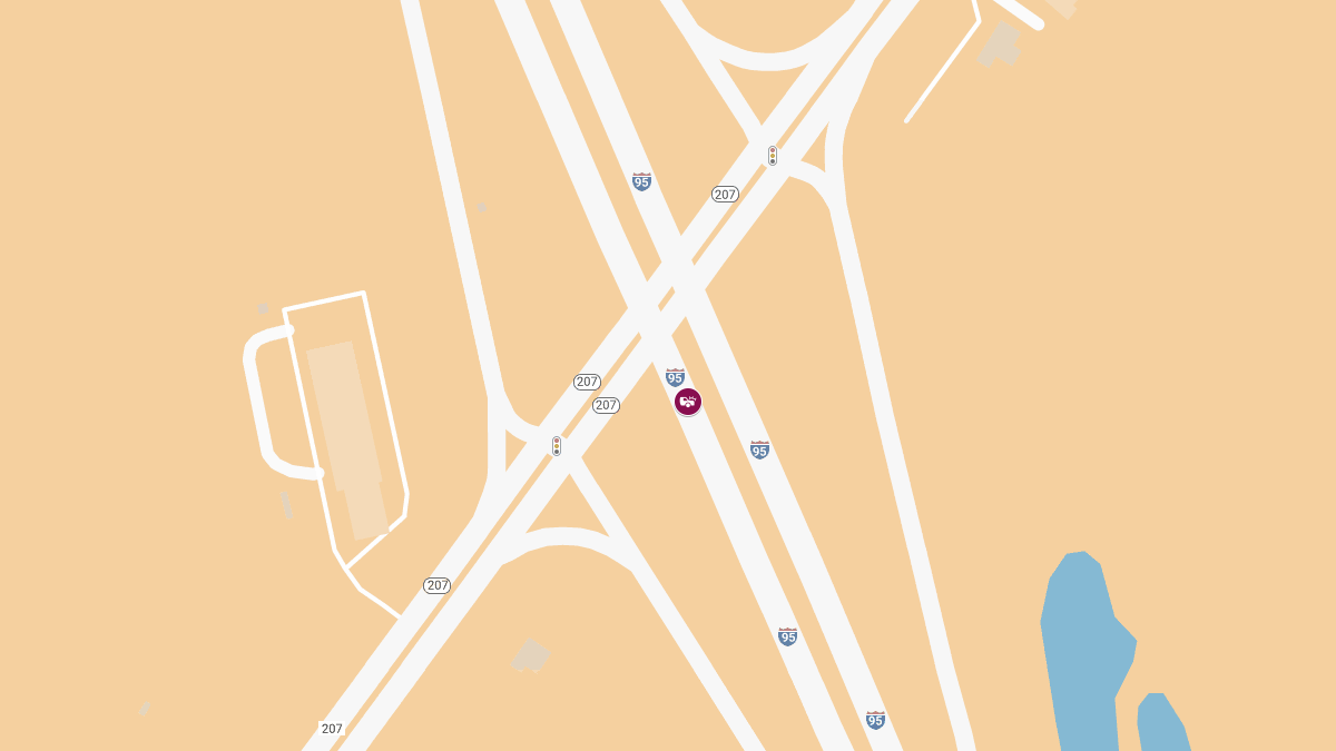 Crash with Injuries on I-95 SB Near MM 312