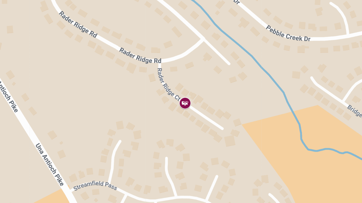 Crash with Injuries on Rader Ridge Ct