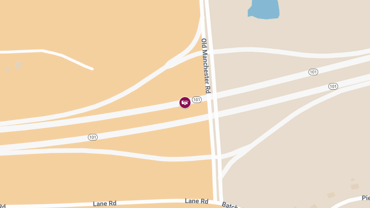 Crash with Injuries on Route 101 EB at Exit 4 