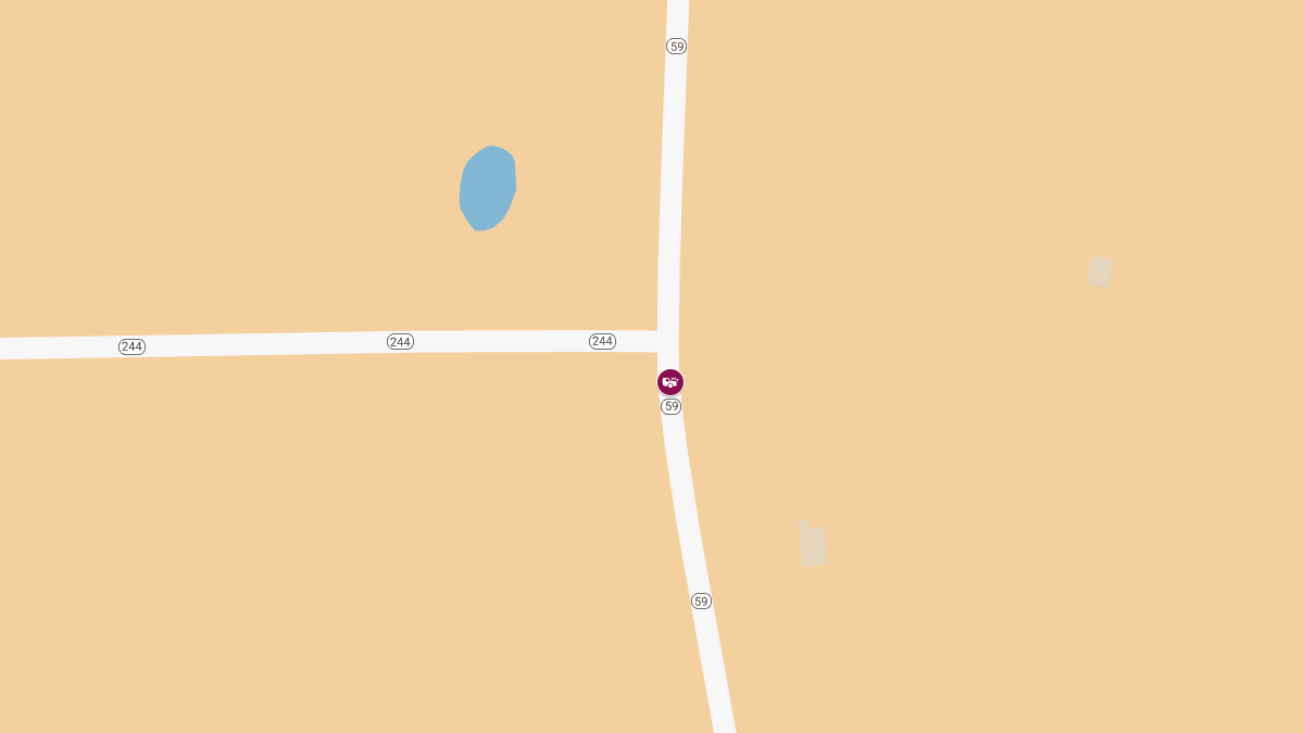 Crash with Injuries on SB State Highway 59 Near State Highway 244