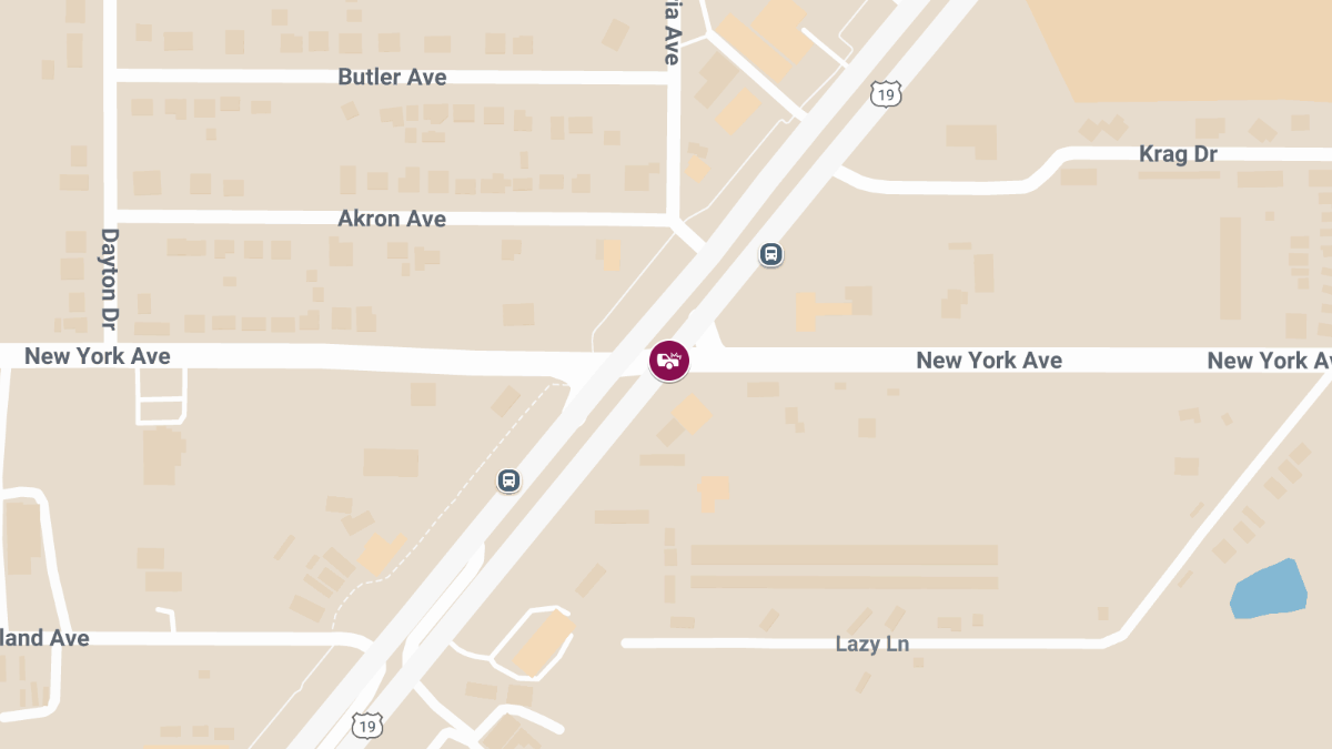 Crash with Injuries on US-19 at New York Ave