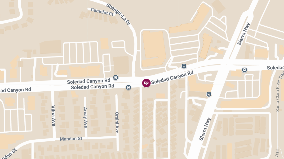 Crash with Injuries on Soledad Canyon Rd