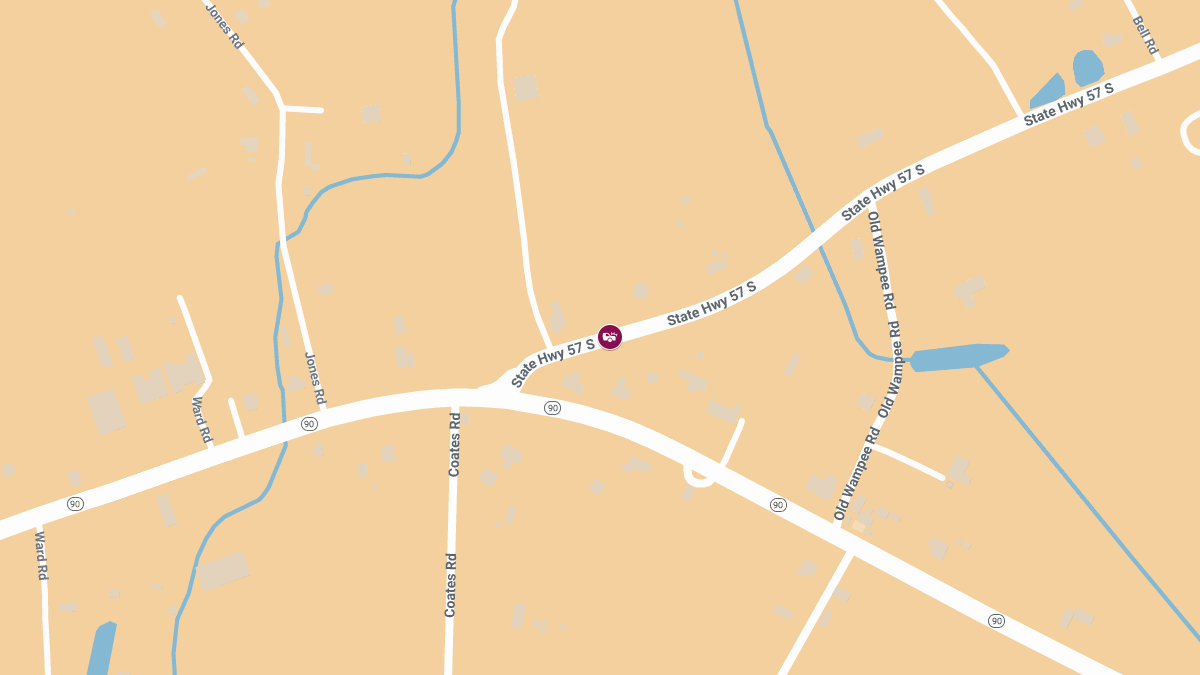 Critical Injuries Reported in Two-Car Crash at S Hwy 57 & Hwy 90
