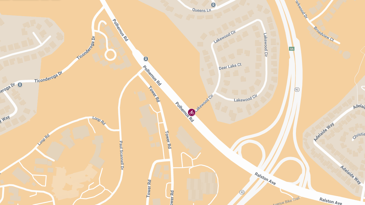 Cyclist Injured in Collision at Ralston Ave & Lakewood Cir