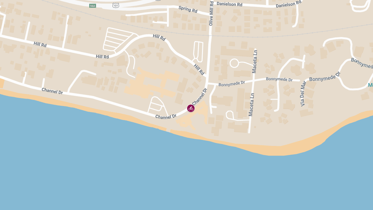 Cyclist Injured in Crash on Channel Dr