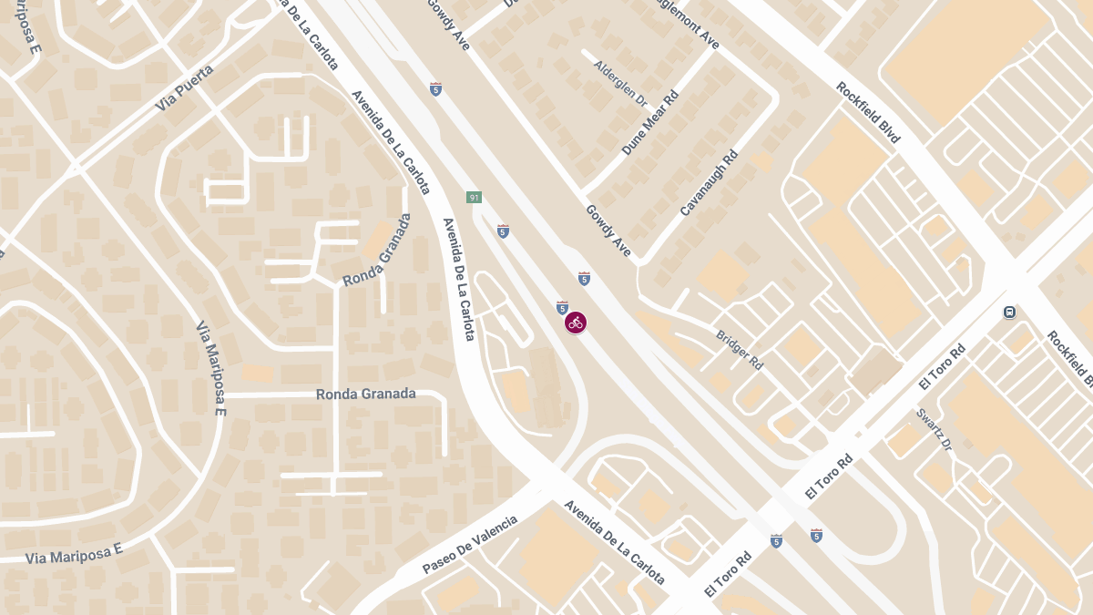 Cyclist Injured in Crash with Toyota Highlander on I-5 Near El Toro Rd