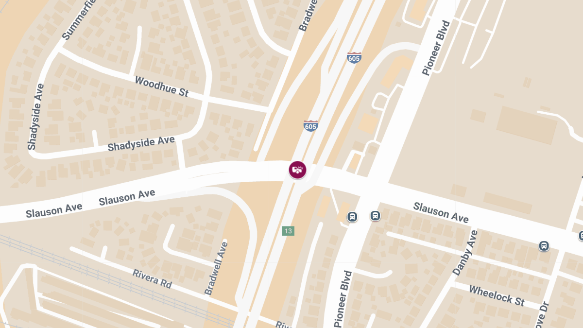 Driver Killed in Crash on I-605 South Near Slauson St