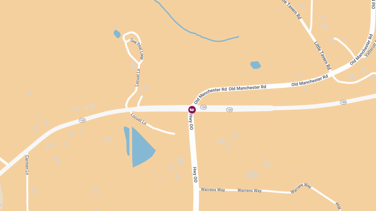 Elderly Driver Injured in Two-Vehicle Crash at MO-100 & MO-OO