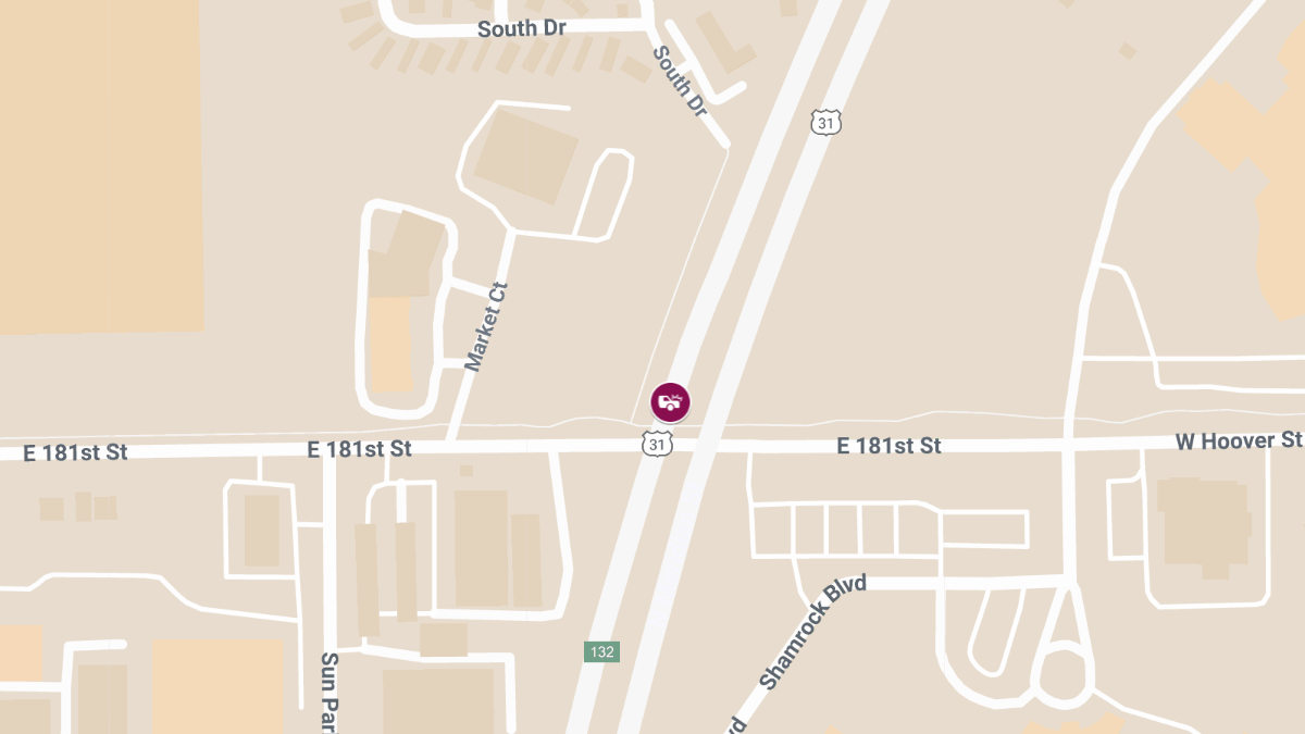Entrapment Accident with Injuries on US-31 NB at MM 133