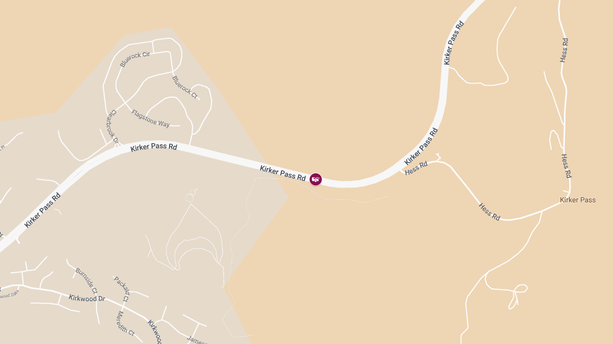 Fatal Accident on Kirker Pass Rd near Hess Rd
