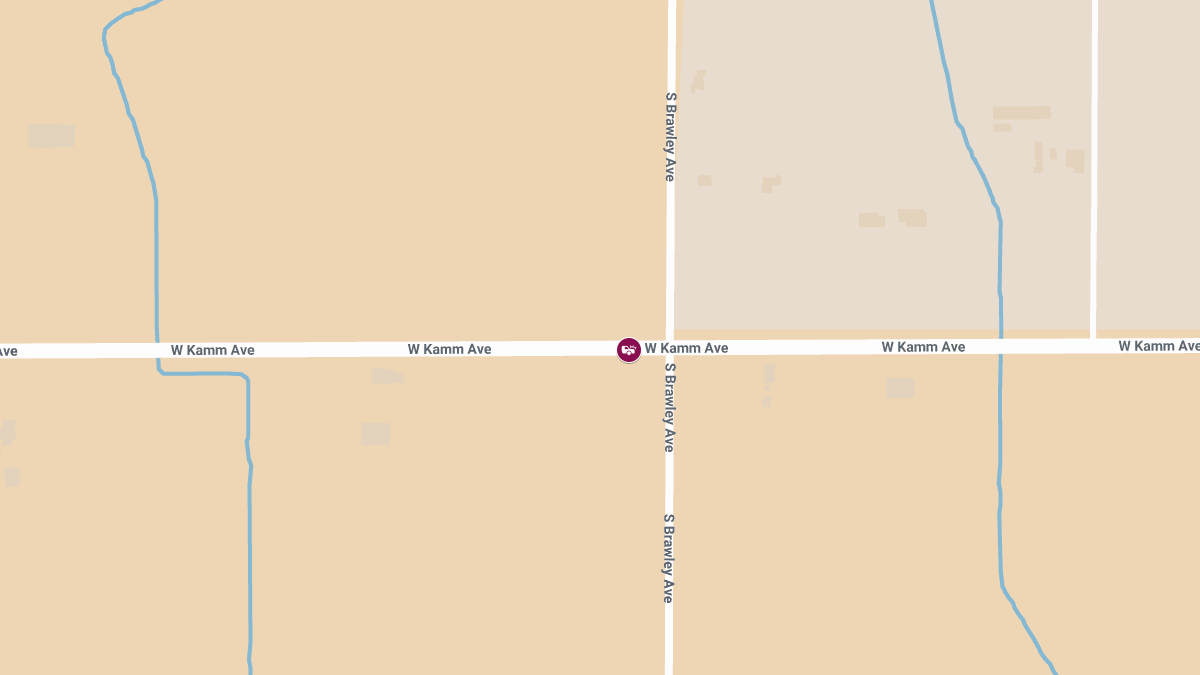 Fatal Accident on W Kamm Ave & S Brawley Ave