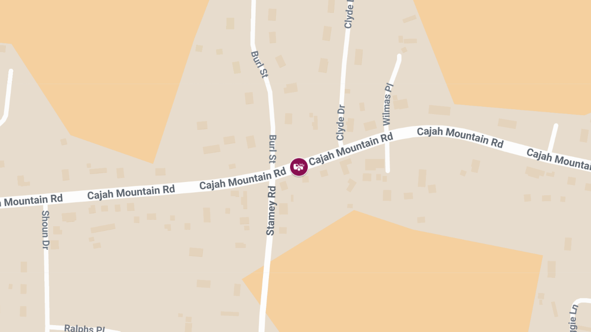 Fatal Crash on Cajah Mountain Rd near Stamey Rd