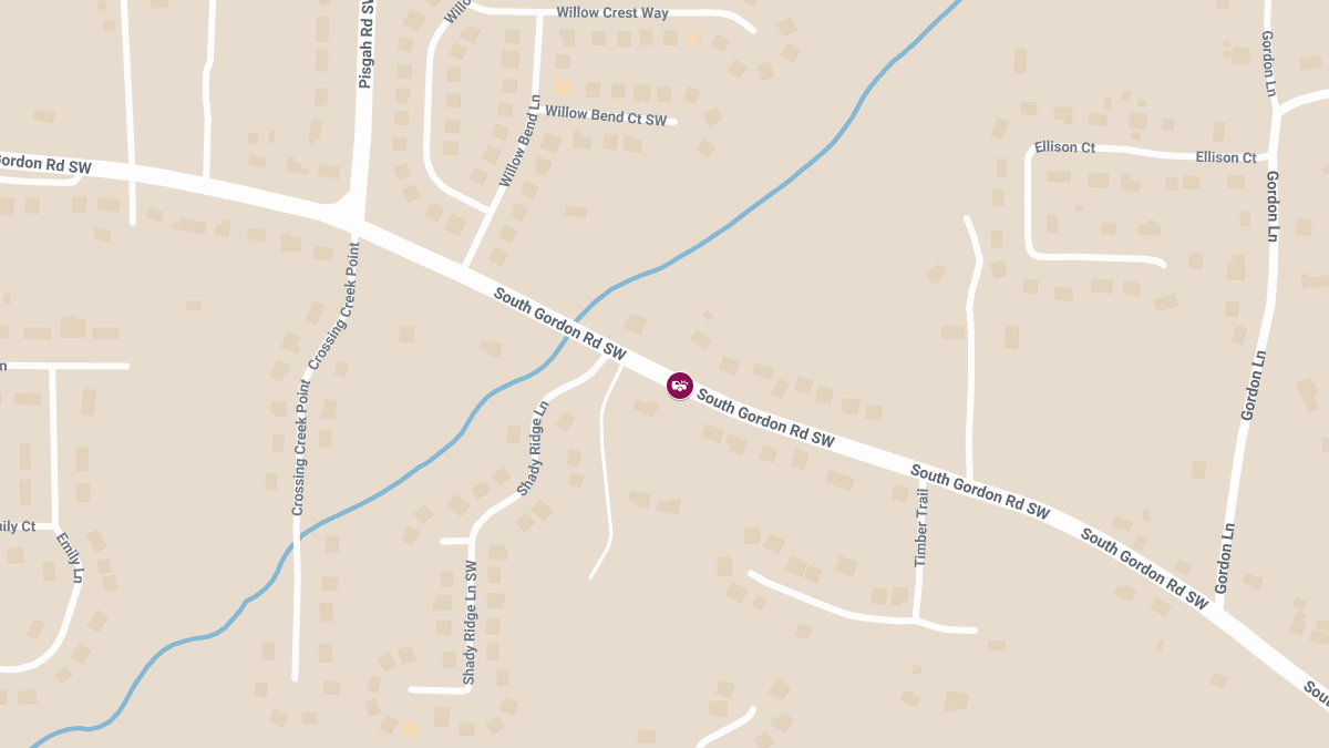 Fatal Hit-and-Run Collision on South Gordon Rd Near Shady Ridge Ln