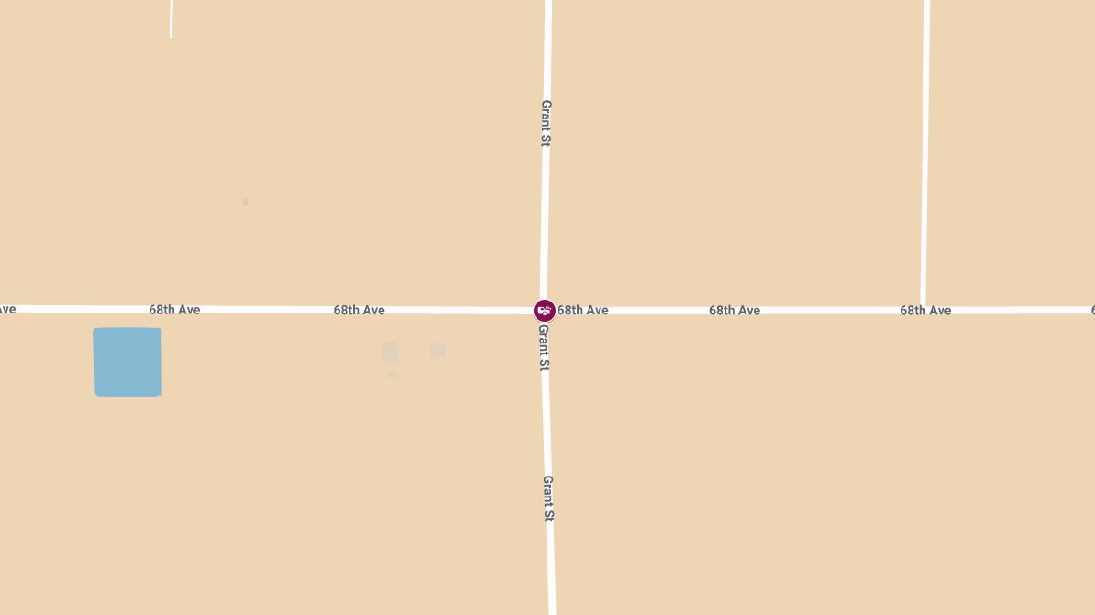 Fatal Two-Vehicle Accident at 68th Ave and Grant St