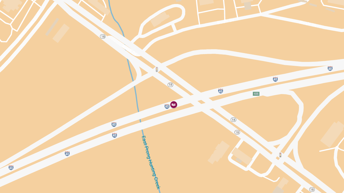 Fatal Wrong-Way Crash on I-40 Near NC-18
