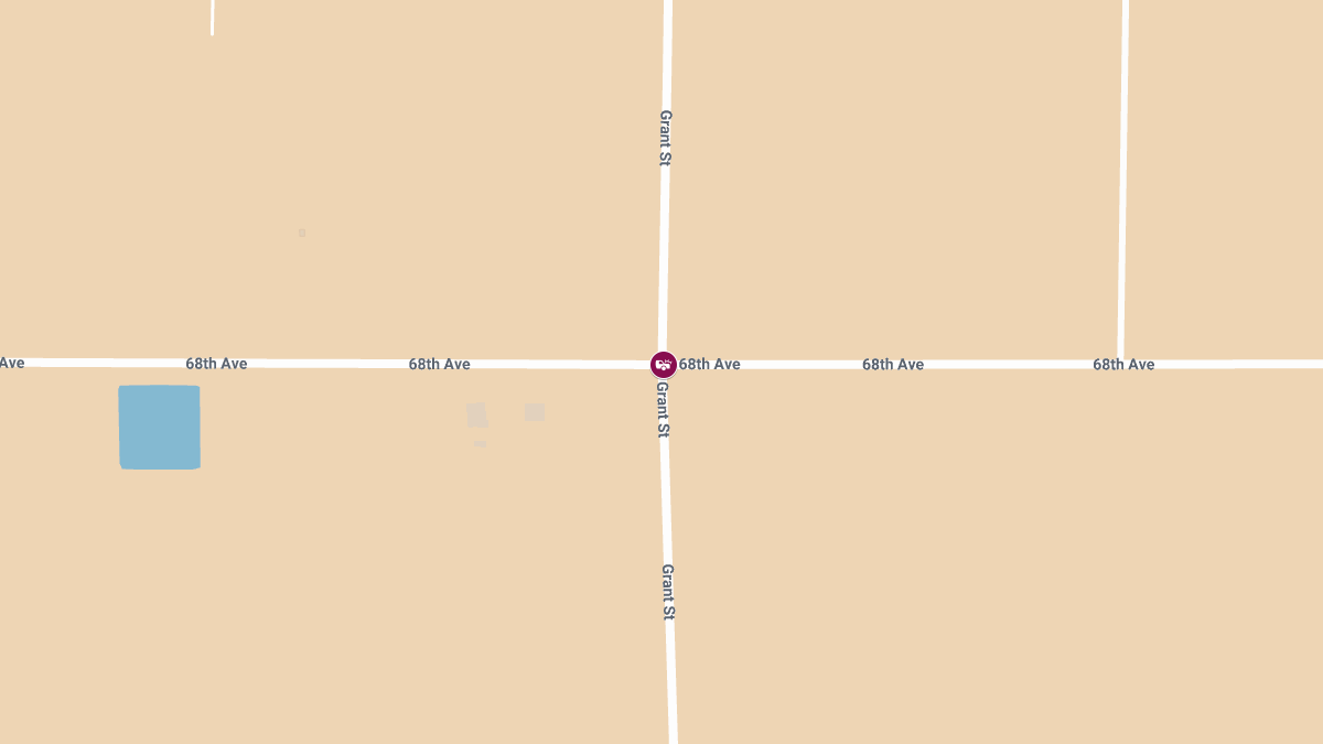 Fatality in Crash at Grant St & 68th Ave