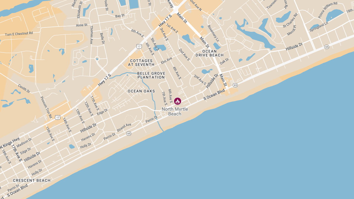 Fire Near North Myrtle Beach Results in Injuries