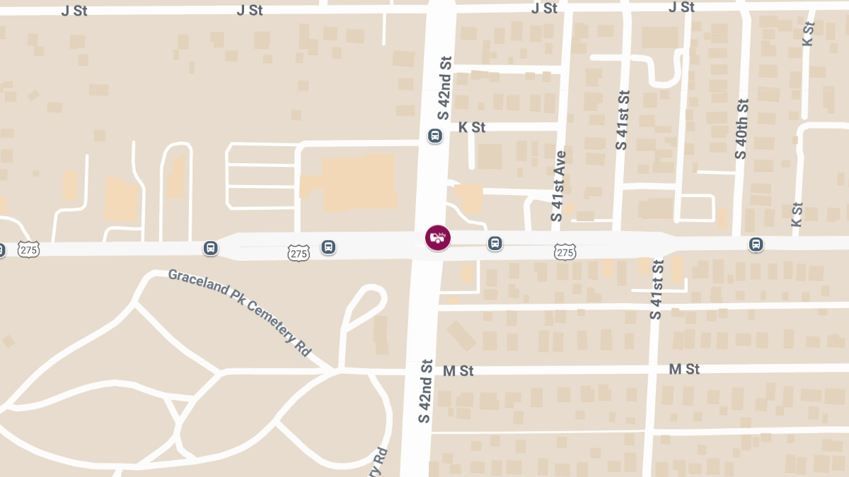 Head-On Collision Reported at 42nd St & L St