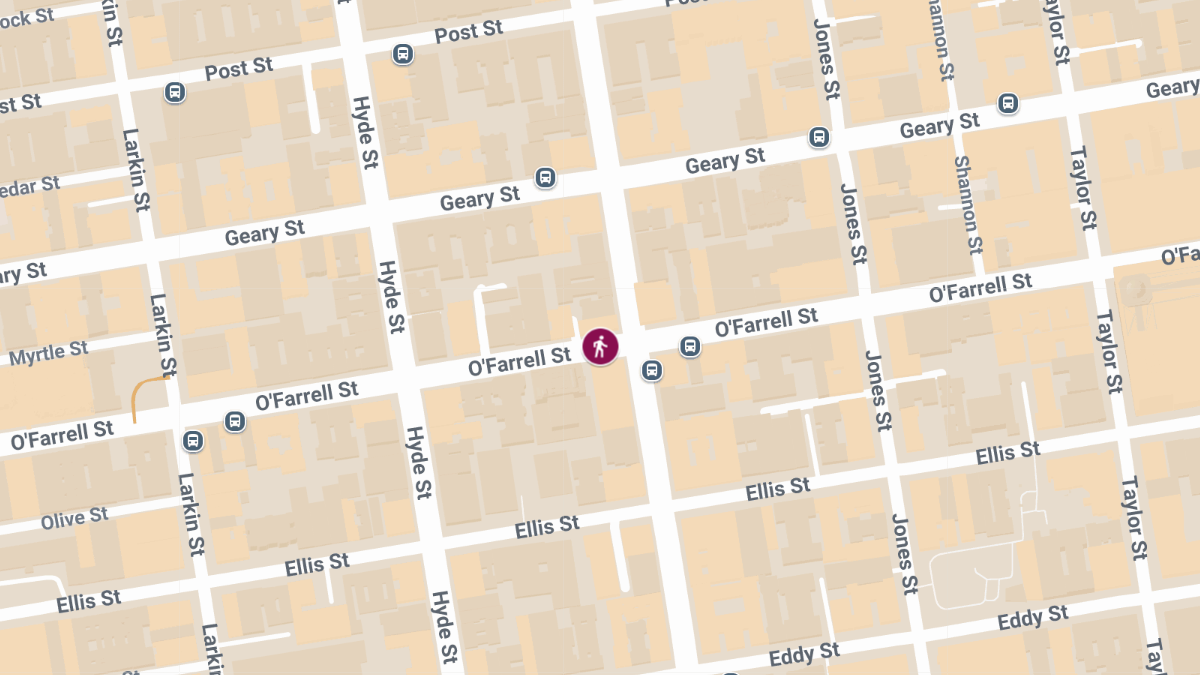 Hit-and-Run Crash With Injuries at 650 O'Farrell St