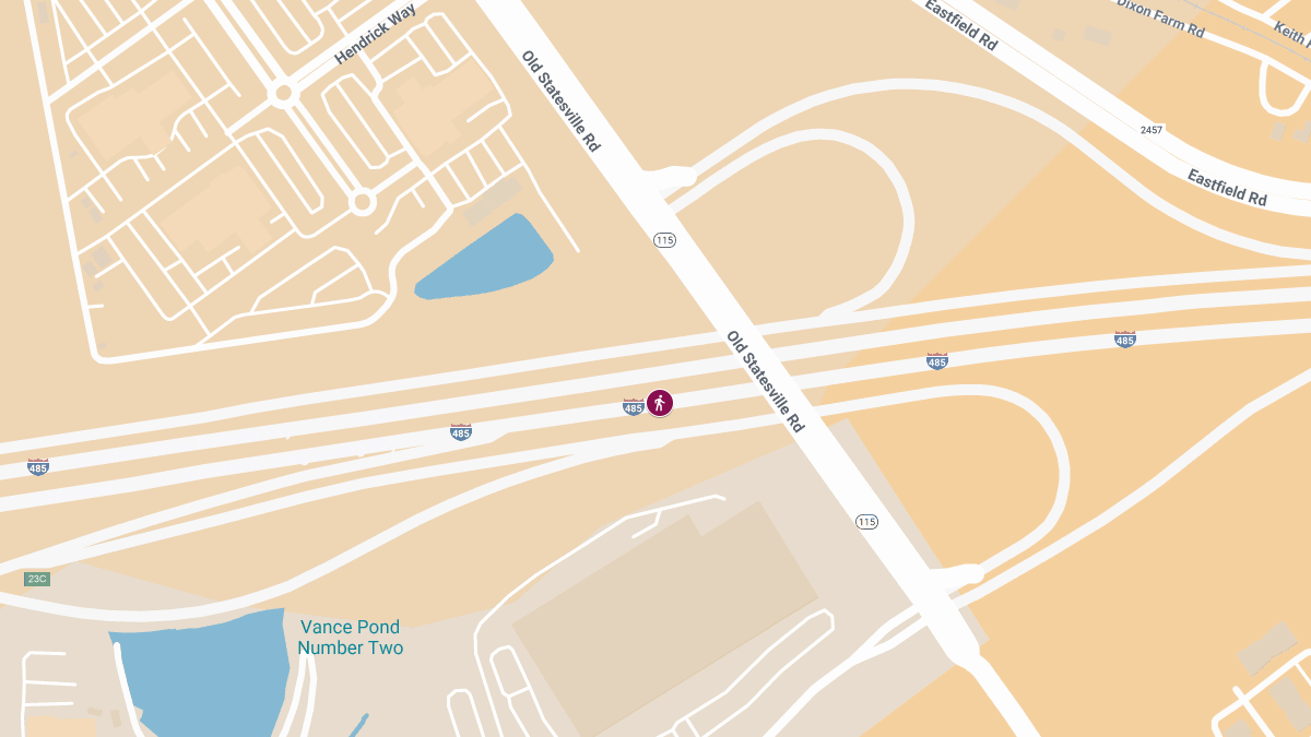 Hit-and-Run Crash With Injuries at Old Statesville Rd & I-485