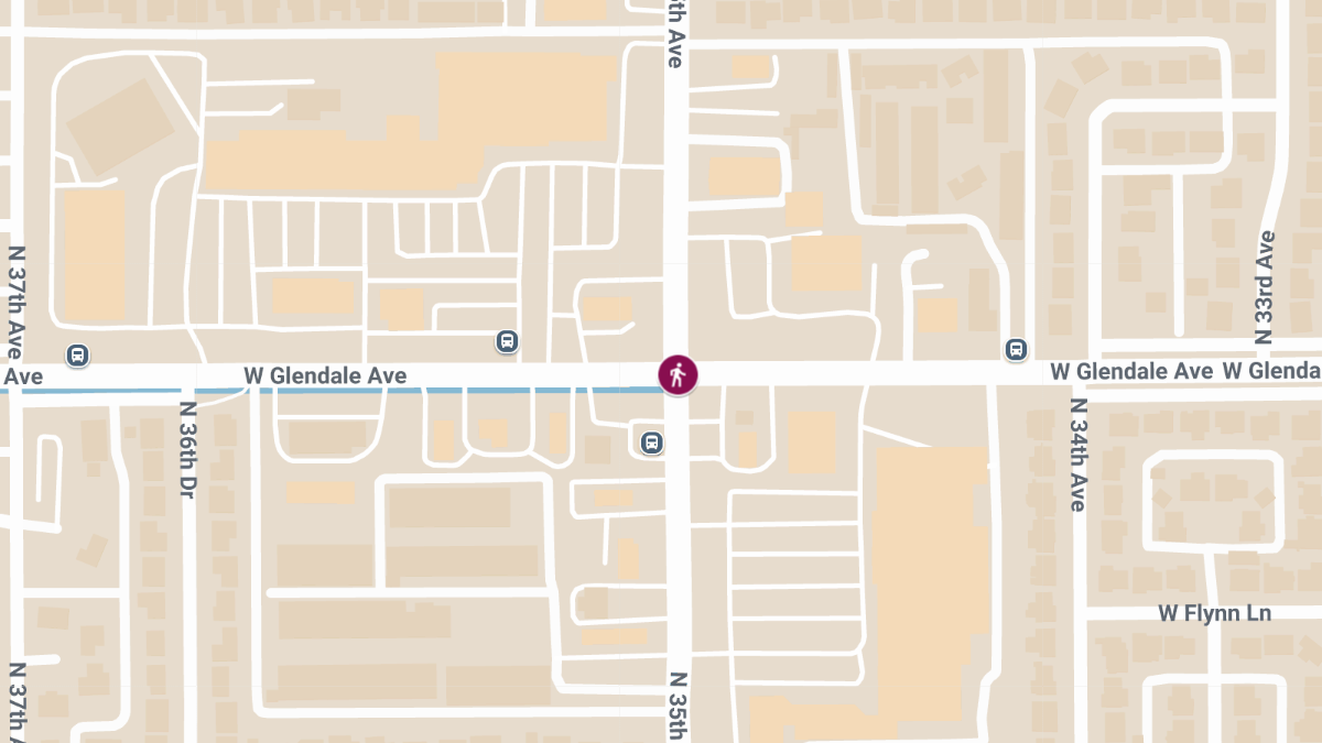 Hit-and-Run Crash with Injuries at N 35th Ave & W Glendale Ave