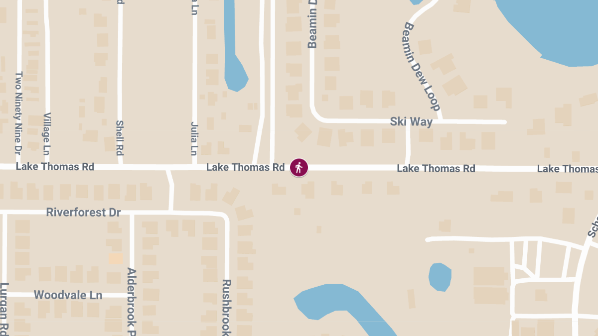 Hit-and-Run Crash with Injuries on Lake Thomas Rd