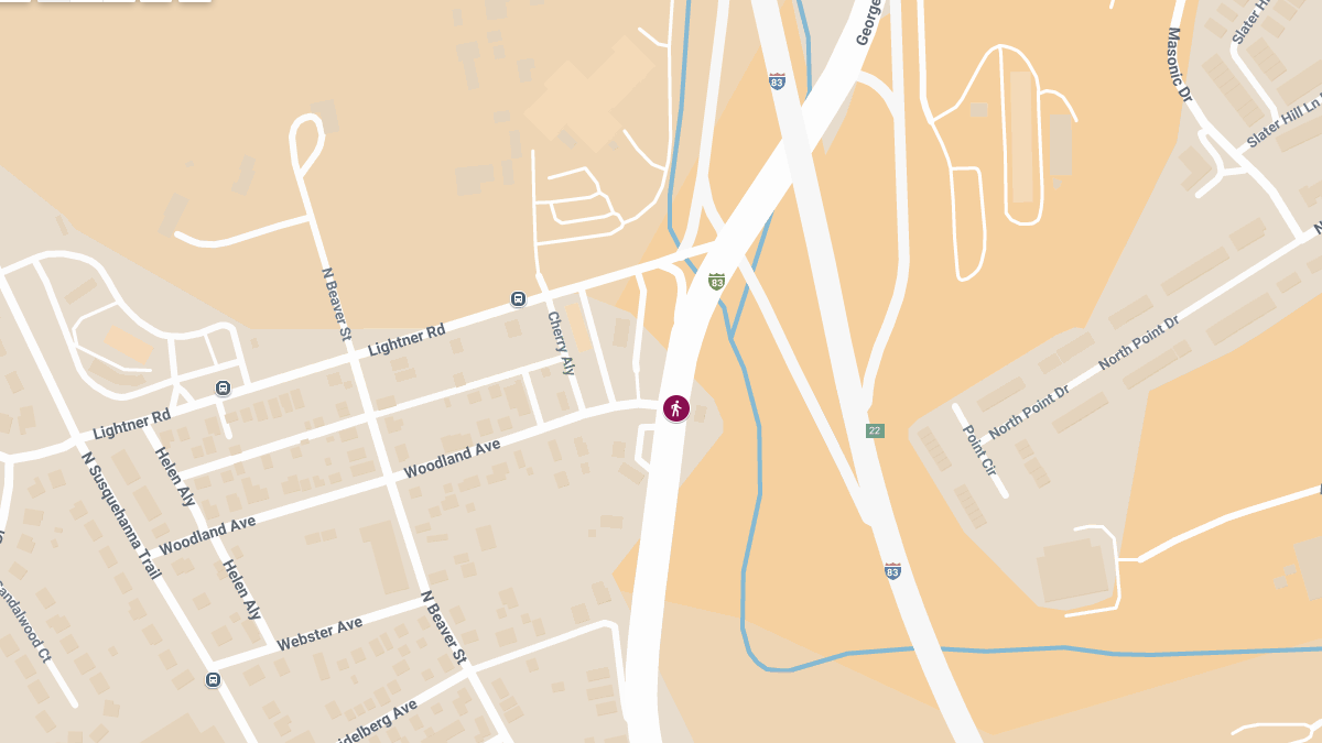 Hit-and-Run Pedestrian Accident at N George St & Woodland Ave