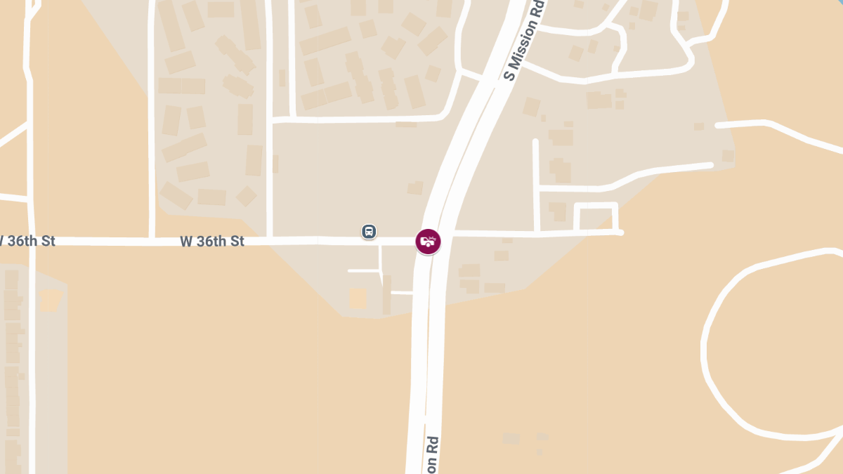 Injuries Possible in Crash at S Mission Rd & W 36th St