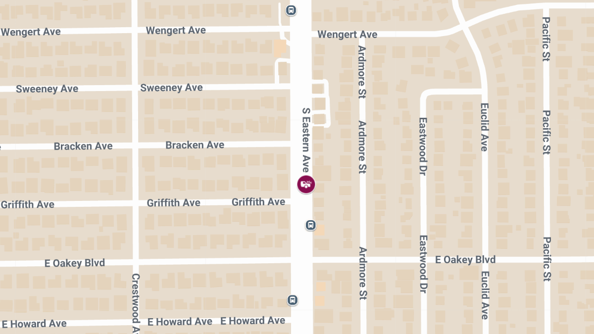 Injuries Reported in Accident at Bracken Ave & S Eastern Ave