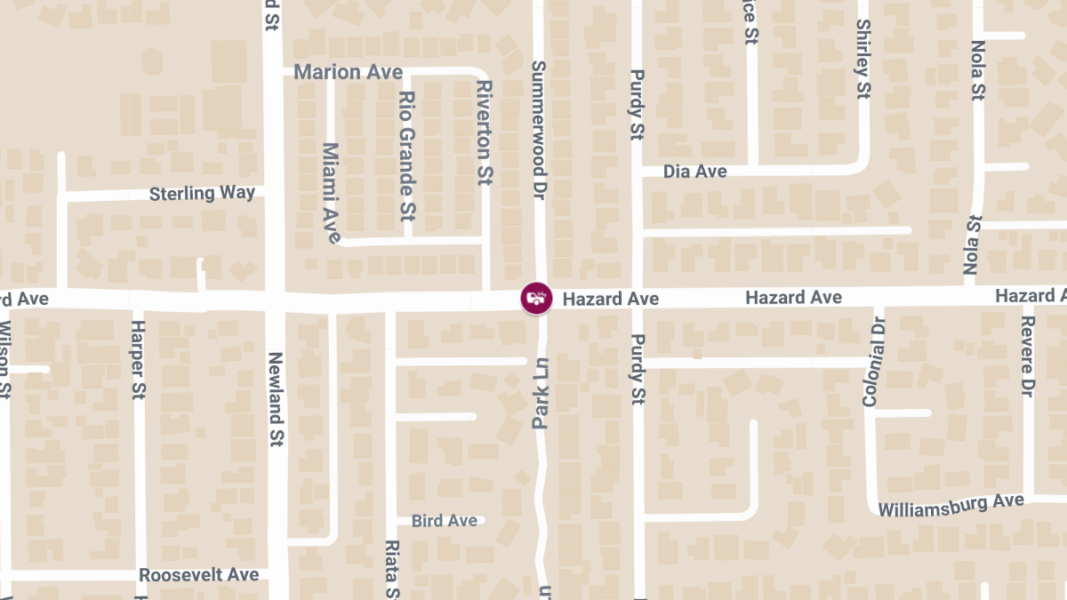 Injuries Reported in Accident on Hazard Ave