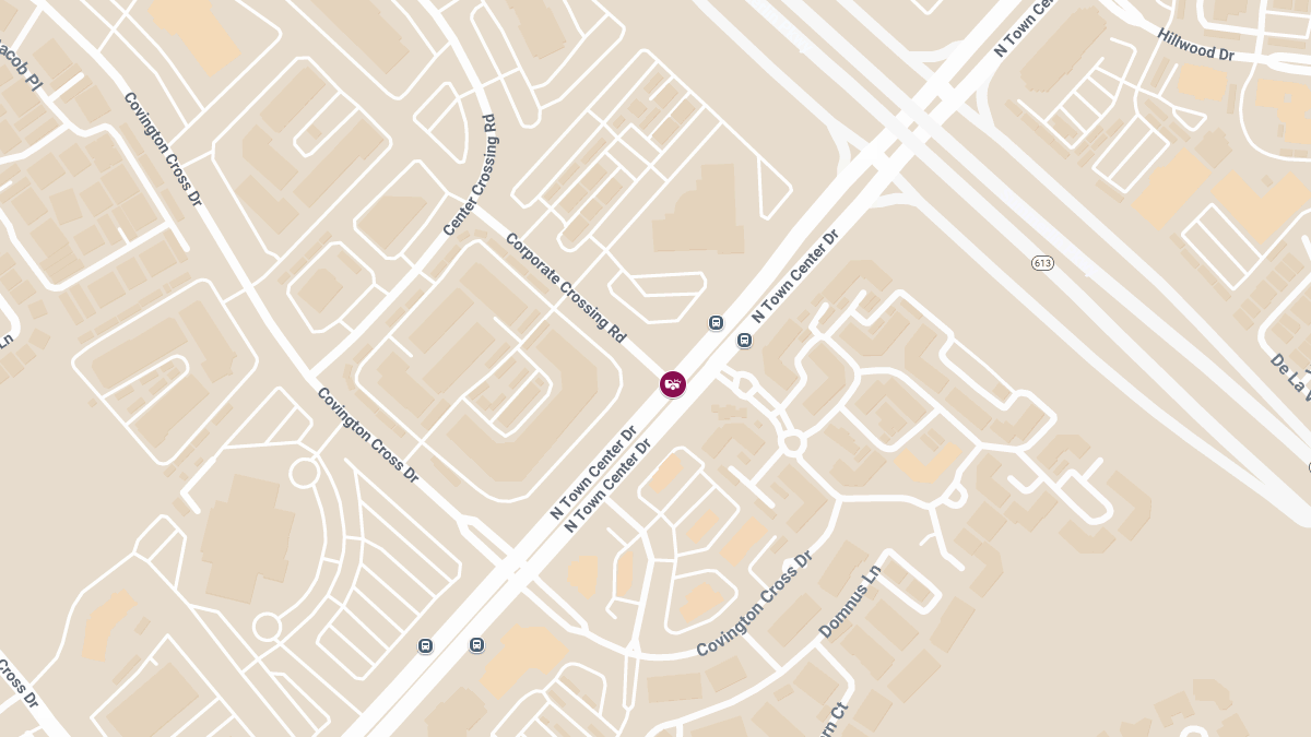 Injuries Reported in Collision at N Town Center Dr & Corporate Crossing Rd