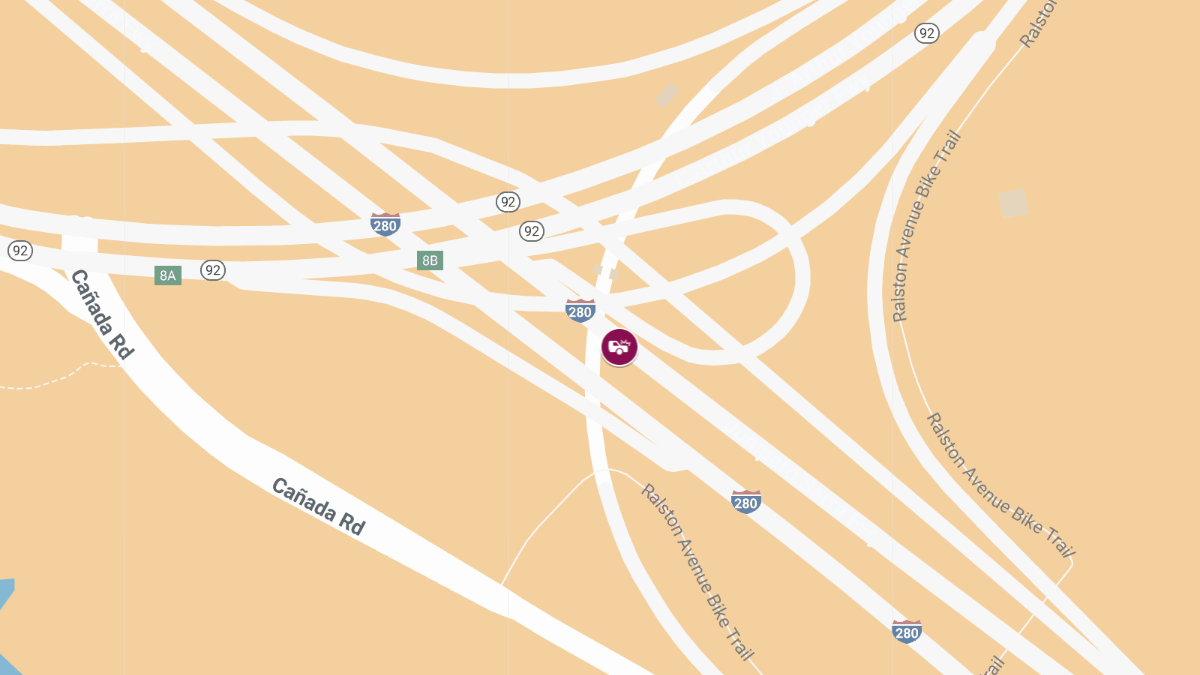 Injuries Reported in Collision on I-280 S Near CA-92 E