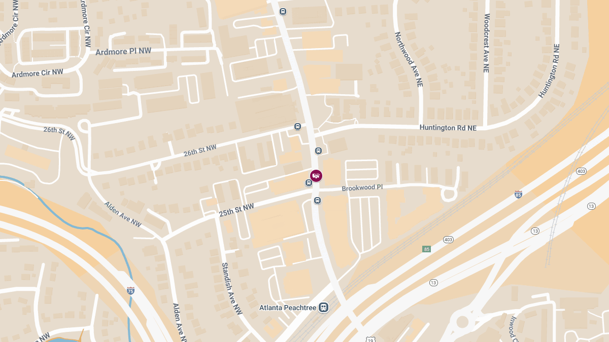 Injuries Reported in Crash at 1745 Peachtree St NE