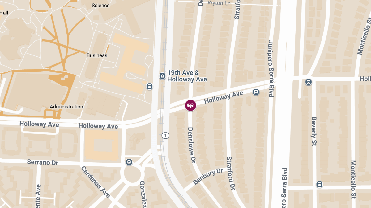 Injuries Reported in Crash at Denslowe Dr & Holloway Ave