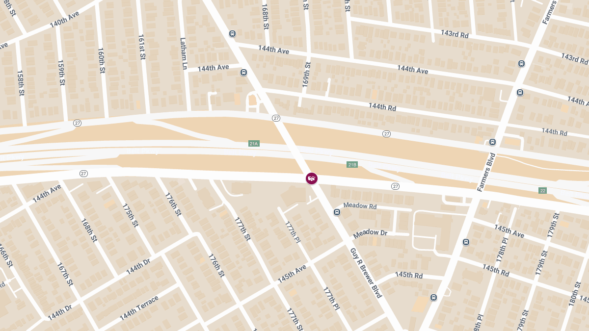 Injuries Reported in Crash at Guy R Brewer Blvd & N Conduit Ave