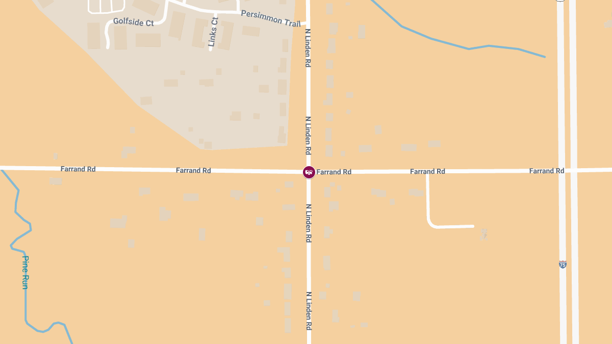 Injuries Reported in Crash at N Linden Rd & W Farrand Rd